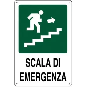 PVC SIGN CM 20X20 'SCALA A SALIRE'