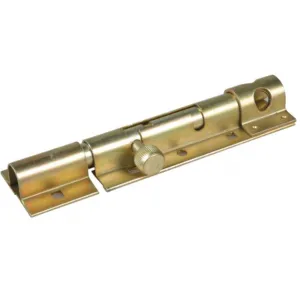 ROUND BOLT WITH PADLOCK HASP MM.120 GALVANISED STEEL FOR GATES AND DOORS