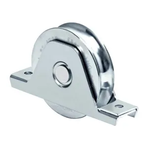 COMUNELLO SLIDING GATE WHEEL WITH SIDE BRACKET AND V-GROOVE FOR FRAME MOUNTING