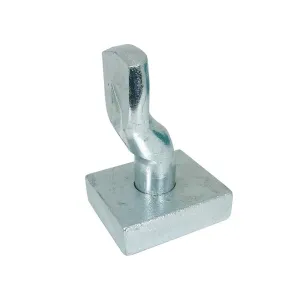 LOWER PIN AND PLATE FOR PRACTICAL PINTLE FOR SWING GATES AND DOORS