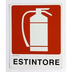ALUMINIUM SIGN 200X300 2400010 'ESTINTORE'