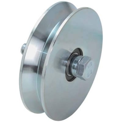 RUOTA PER CANCELLO SCORREVOLE COMUNELLO A 2 CUSCINETTI CON GOLA A V PER CARICHI PESANTI