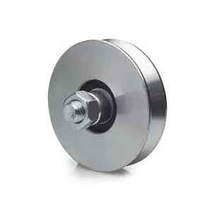 COMUNELLO SLIDING GATE WHEEL WITH 2 BEARINGS AND SEMI-ROUND GROOVE FOR ROUND GUIDE