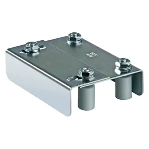 COMUNELLO GUIDE BRACKET WITH 4 OLIVES DIA. 40 FOR SLIDING GATES