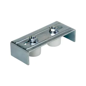 COMUNELLO GUIDE BRACKET WITH 2 OLIVES DIA.40 FOR SLIDING GATES