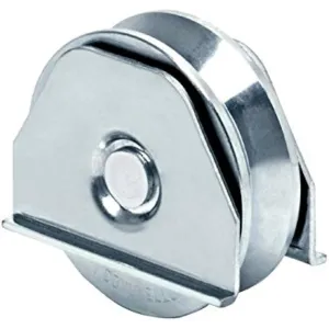 COMUNELLO SLIDING GATE WHEEL WITH SIDE BRACKET AND V-GROOVE FOR FRAME MOUNTING