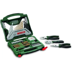 BOSCH V LINE ASSORTMENT 70 PCS+2 PLIERS+ROLLER SPANNER