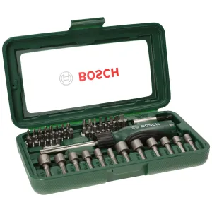 ASSORTMENT OF 46 PIECES SCREWDRIVER+SOCKETS+BITS