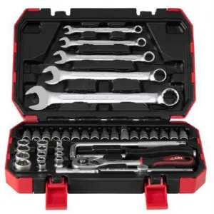 LTI 40-PIECE SOCKET SET WITH RATCHET AND ACCESSORIES 1/4