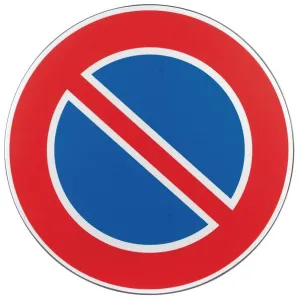 CIRCULAR SIGN 'DIVIETO DI SOSTA' FIG.74 D.60