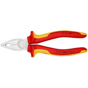 KNIPEX CHROME-PLATED UNIVERSAL PLIERS INSULATED 1000V ART.0306