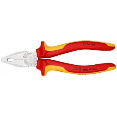 PINZA UNIVERSALE CROMATA ISOLATA 1000V KNIPEX ART.0306