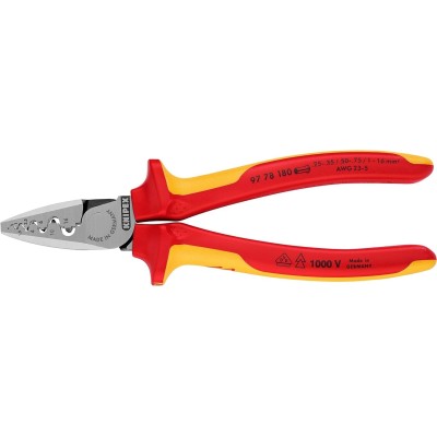 PINZA PER SERRARE TERMINALI A BUSSOLA mm.180 KNIPEX ART.9778