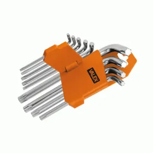 VALEX SET OF MALE TORX KEYS 9 PCS.T10-T50