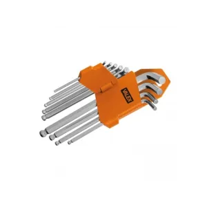 VALEX MALE HEXAGON KEYS BALL-POINT 9PCS. 1,5-10