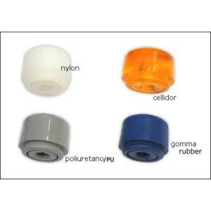 MALLET WITH 4 PAIRS OF STRIKING FACES (POLYURETHANE-NYLON-RUBBER-CELLULAR)