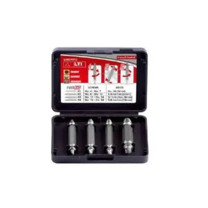 LTI SET OF 4 EXTRACTORS FOR DAMAGED SCREW HEADS