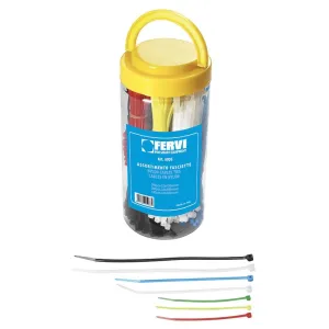 FERVI ASSORTMENT OF 650 CABLE TIES ART. 0876