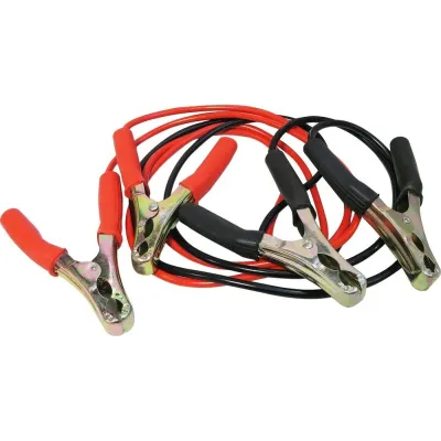 COPPIA CAVI CON PINZE PER BATTERIA