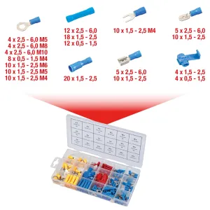 ASSORTMENT OF 160 COMPRESSION CONNECTORS