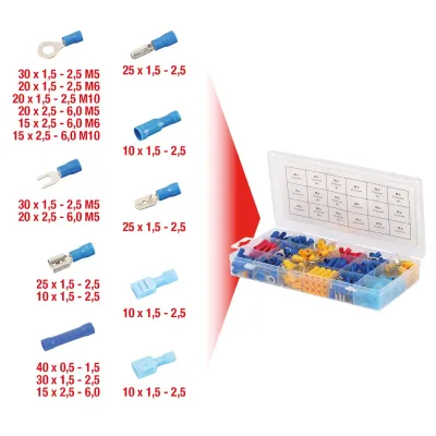 ASSORTIMENTO 360 CONNETTORI A COMPRESSIONE