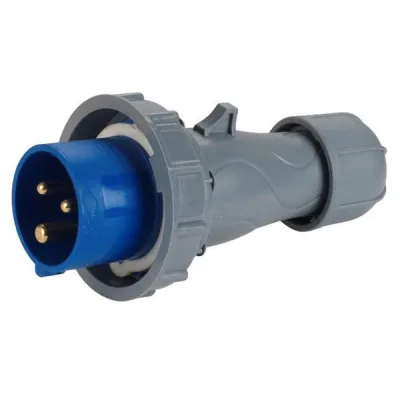 SPINA VOLANTE CE 2P+T 16A 220V BLU IP 67