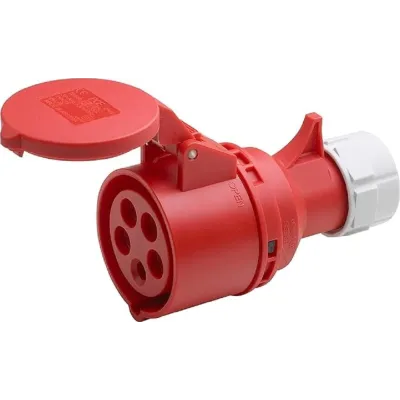 PRESA VOLANTE 3P+N+T 16A 380V