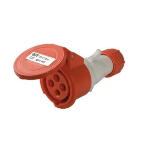 IN-LINE SOCKET 3P+T 32A 380V