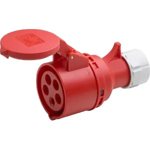 IN-LINE SOCKET 3P+N+T 32A 380V