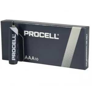 AAA BATTERY BOX OF 10 PCS DURACELL/INDUSTRIAL