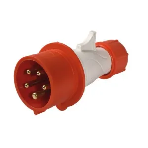 IN-LINE PLUG RED 380V 3P+N+T 16 AMP.