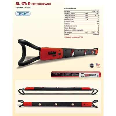 LAMPADA SOTTOCOFANO SCHUMACHER SL 176R BATTERIA 1200/400 LUM