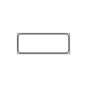 SHEET METAL SIGN 80X27 WHITE REFLECTIVE FILM
