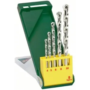 ASSORTMENT OF BOSCH DRILL BITS 5 PCS CARBIDE 4-5-6-8-10