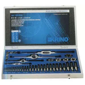ASSORTMENT OF TAPS AND DIES 44 PCS 3-18 MA