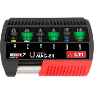 ASSORTMENT OF MAGNETIC BITS PH1-PH2-PZ1-PZ2-TX25-TX30