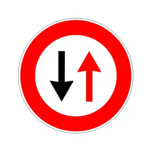 CIRCULAR SIGN 'DARE PRECEDENZA' FIG.41
