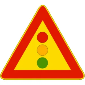 TRIANGULAR SIGN 'SEMAFORO' SIDE 90