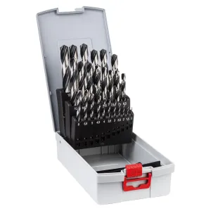 ASSORTMENT OF DRILL BITS IN PLASTIC CASE 1-13 GROUND