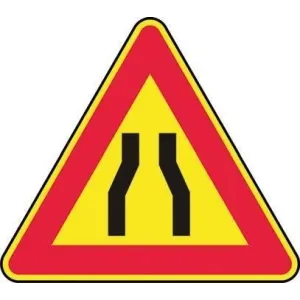 TRIANGULAR SIGN 384 'STRETTOIA' SIDE 90