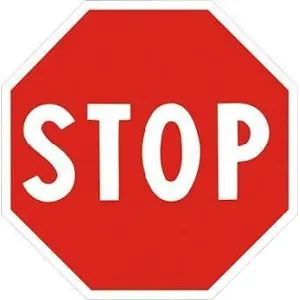 OCTAGONAL SIGN ART37 'STOP'