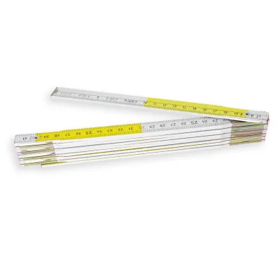 DOPPIOMETRO IN LEGNO GIALLO 10 ASTE