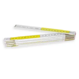 WOODEN FOLDING RULE YELLOW 10 SECTIONS
