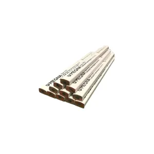 MEGNA BRAND CARPENTER'S PENCIL MM. 180 WHITE 12 PCS