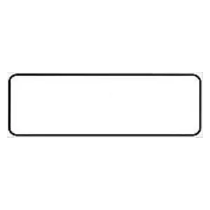 ALUMINIUM SIGN CM 50X35 WHITE BLANK