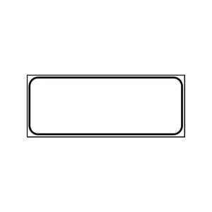 ALUMINIUM SIGN CM 30X20 WHITE