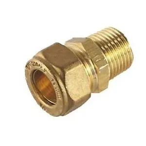 STRAIGHT MALE BRASS FITTING 1/2X15