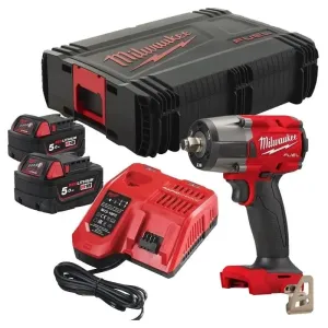 MILW. FMTIW2F12 FUEL 18V 1/2" IMPACT WRENCH 2 BATTERIES 5AH