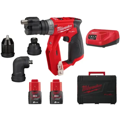 TRAPANO AVVITATORE MILWAUKEE FDDXKIT + MANDRINI 2 BATT 2AH