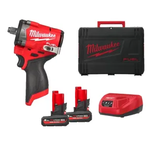 MILWAUKEE FCIWF 12V 1/2" IMPACT WRENCH 2 BATTERIES 5AH